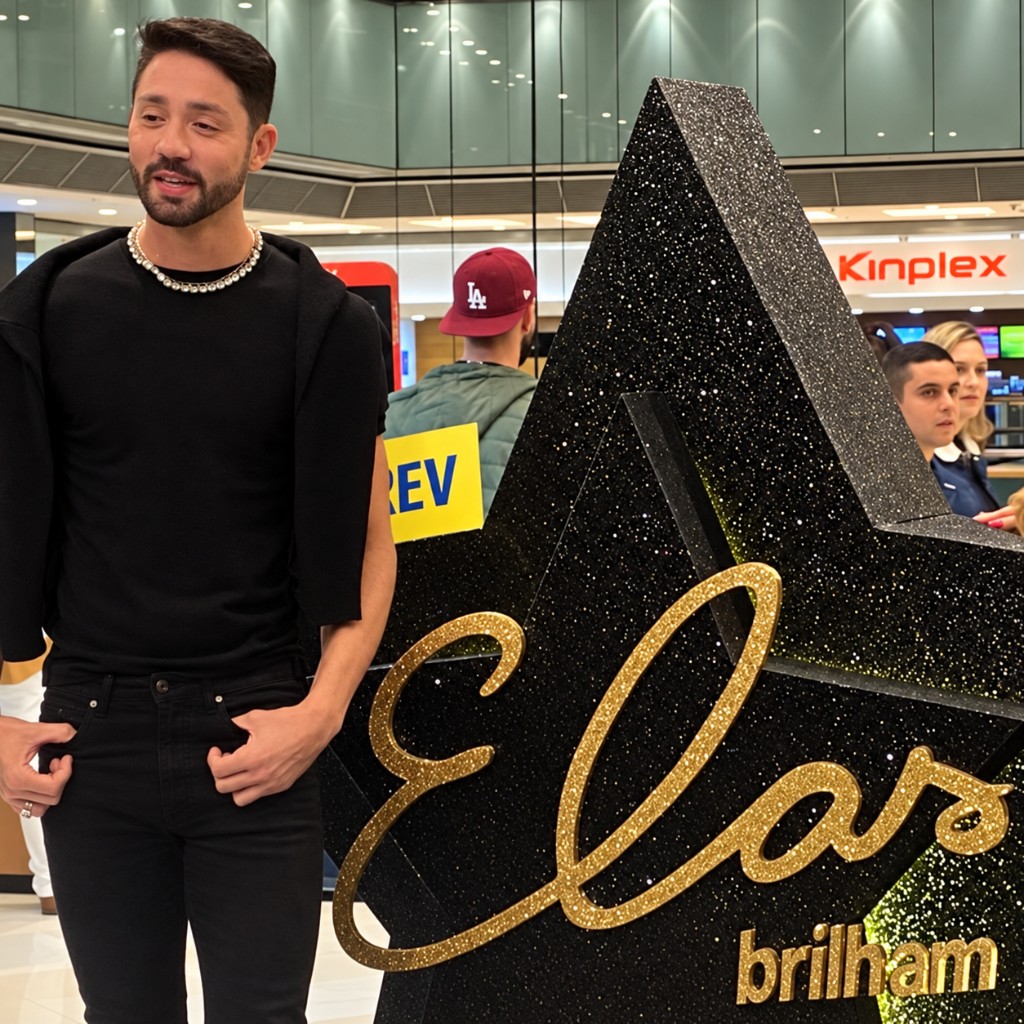 Totem estrela Elas Brilham no Kinoplex