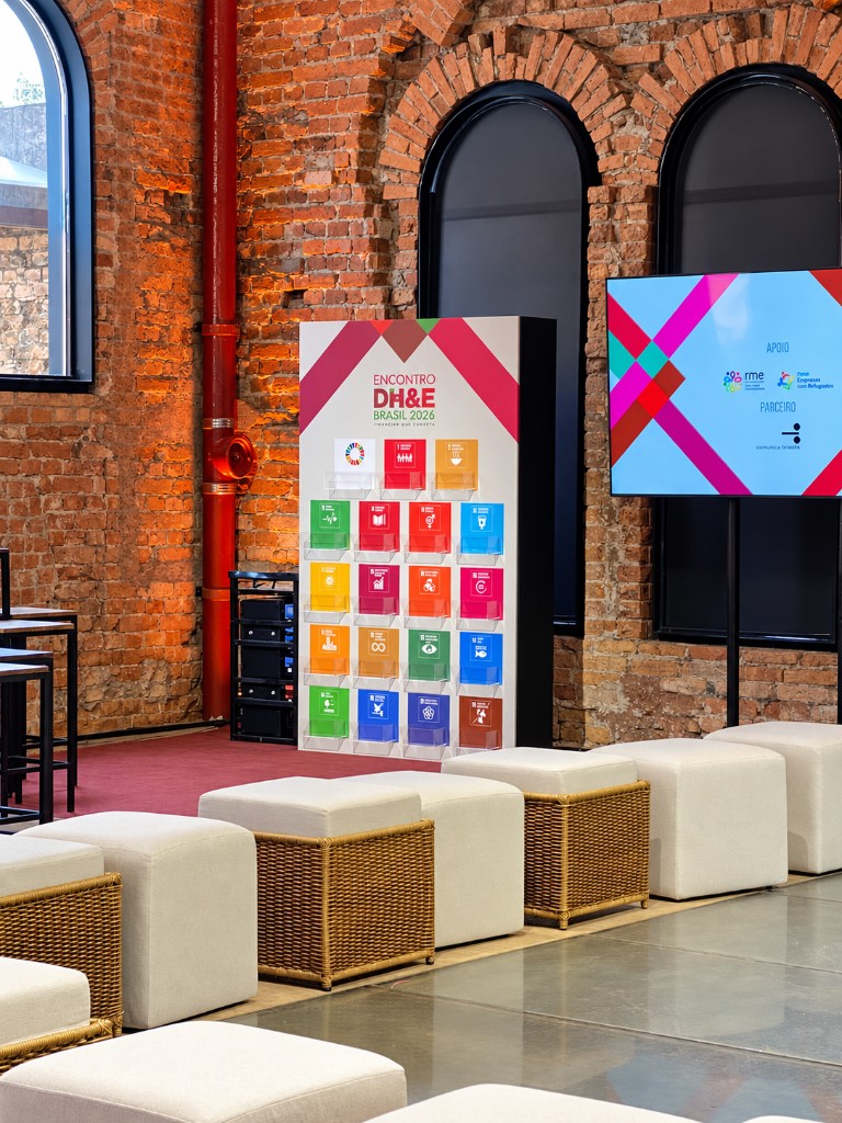 Lounge e totem ODS no Encontro DH&E
